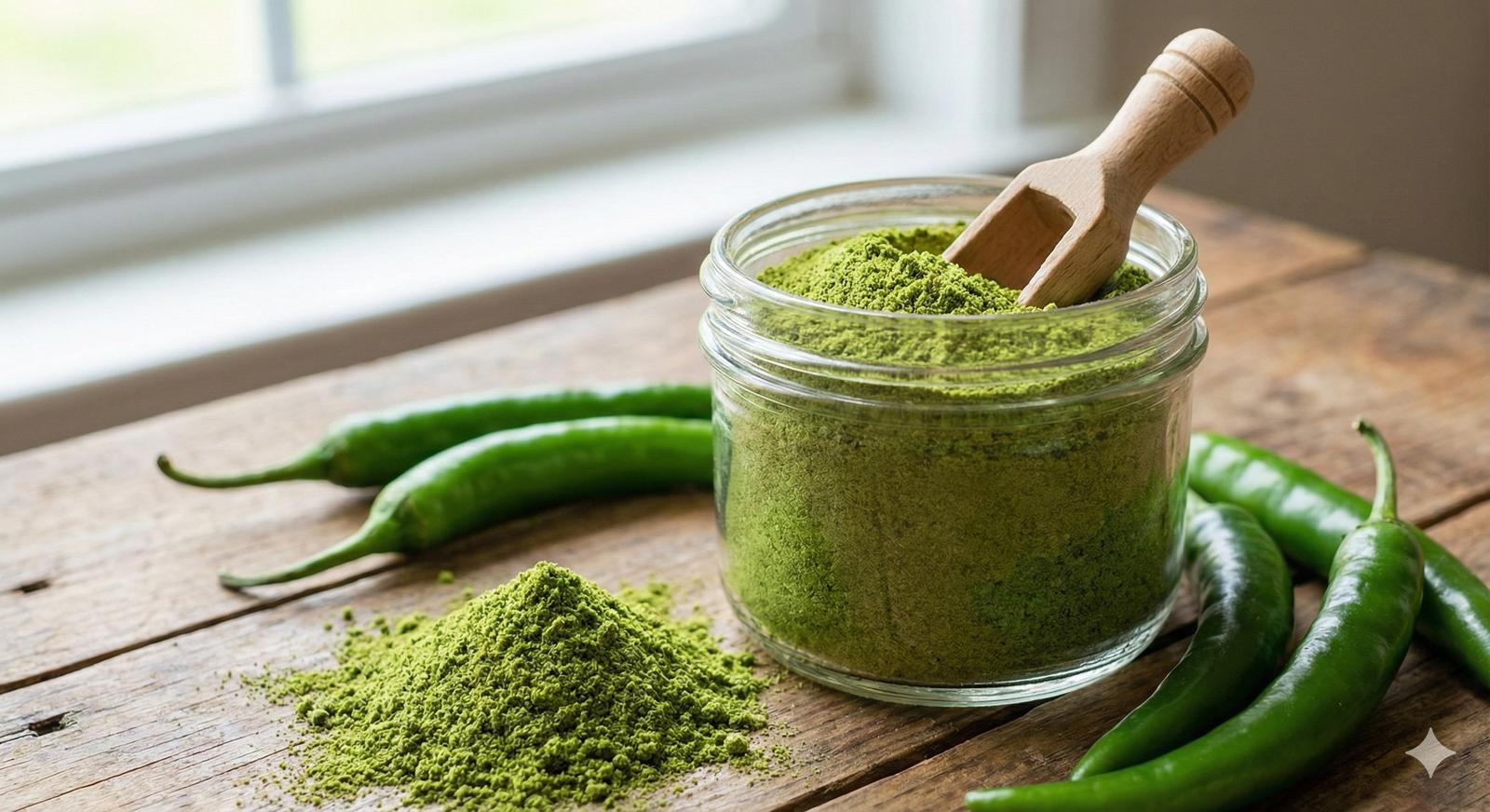 Dehydrated Green Chilli Powder / Flakes / Granules image thumbnail 1