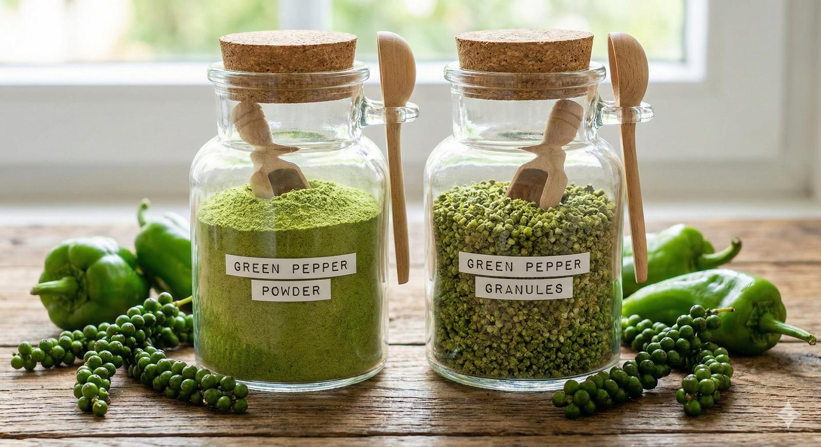 Green Pepper Powder / Granules for bulk supply
