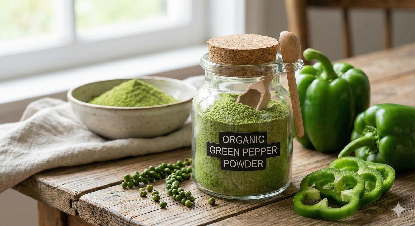 Dehydrated Green Pepper Powder / Granules image thumbnail 1
